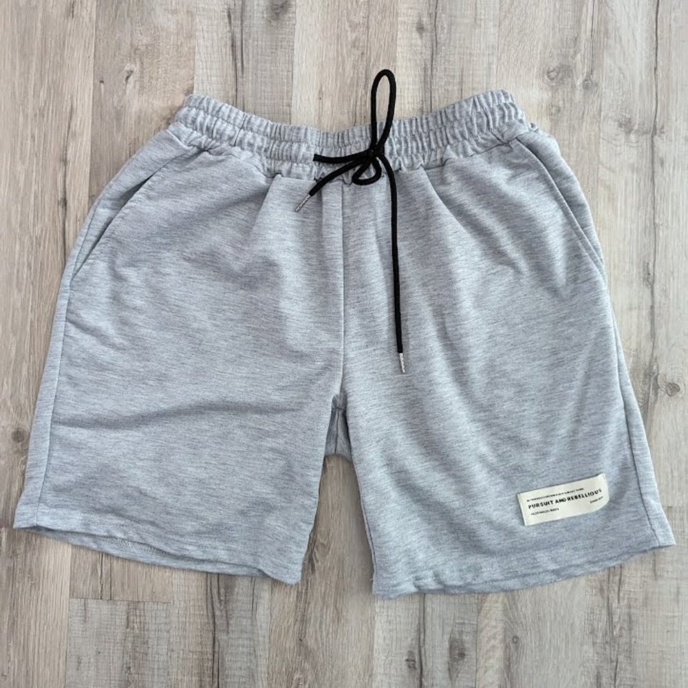 3/$20 Romwe Sweat Shorts with Patch in Grey, Small